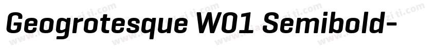 Geogrotesque W01 Semibold字体转换